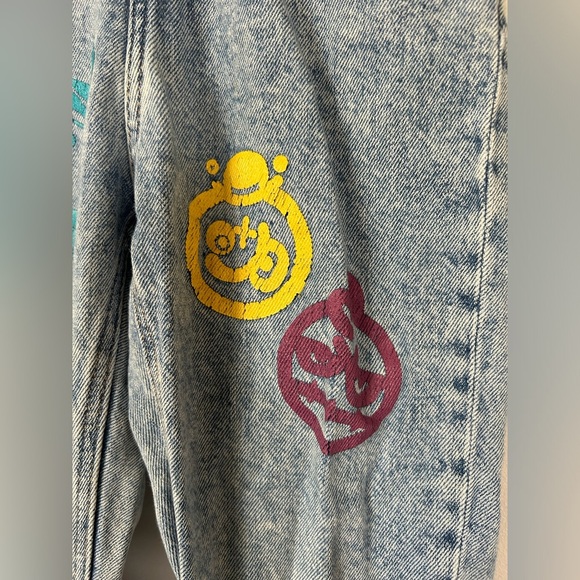 Zara Painted Pull On Denim Size 3-4 Years - Picture 3 of 9